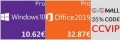 Ce vendredi, avec GVGMALL, Microsoft Windows 10 Pro OEM  10.62 euros et Office 2019  32.87 euros