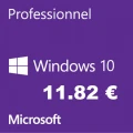 Microsoft Windows 10 PRO OEM pour un PC  10.82 euros, pour deux PC  17.54 euros