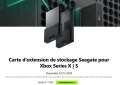 Ajouter une extension de stockage de 1 To  la Xbox Series S ou X de Microsoft, coutera 269 euros