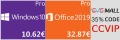 Microsoft Windows 10 Pro OEM  10.62 euros et Office 2019  32.87 euros