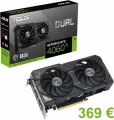 La ASUS DUAL NVIDIA GeForce RTX 4060 Ti disponible  369 euros