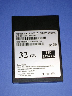 Test disque SDD Memoright 32 Go