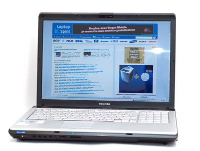 Test ordinateur portable Toshiba P200