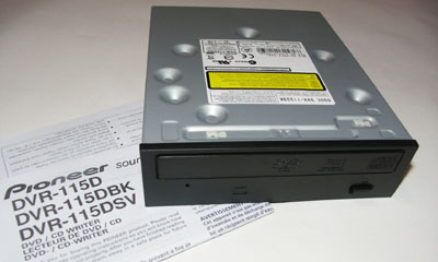 Test graveur DVD Pioneer DVR-115DBK