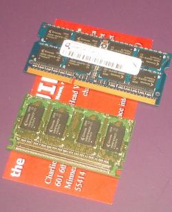 Vers de la Micro Dimm pour les portables
