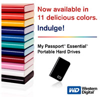 nouvelles couleurs disque dur externe WD Passport Essential 