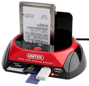dock HDD lecteur de cartes Unitek