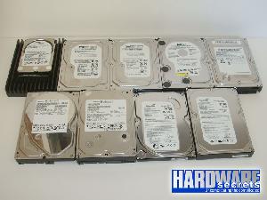 Test 9 disques durs 320 Go 7200 trs SATA II