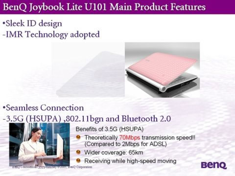 Netbook  BenQ Joybook Lite U101