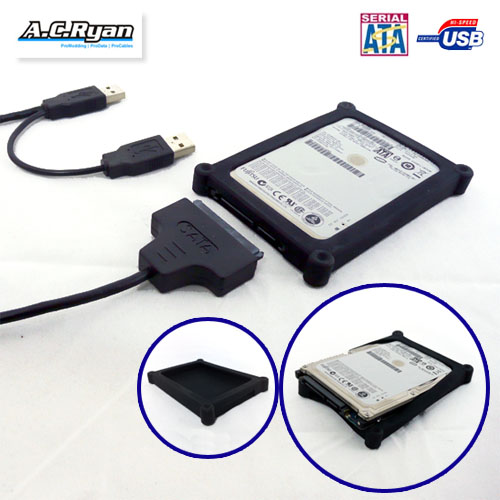 boitiers externes AC-Ryan USB Drive Cable + Drive Protector