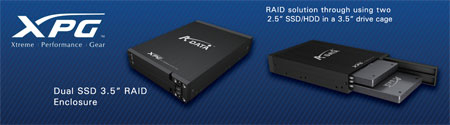 nouveau A-DATA XPG Dual SSD 3.5 RAID Enclosure 