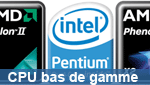 trois processeurs petits budgets