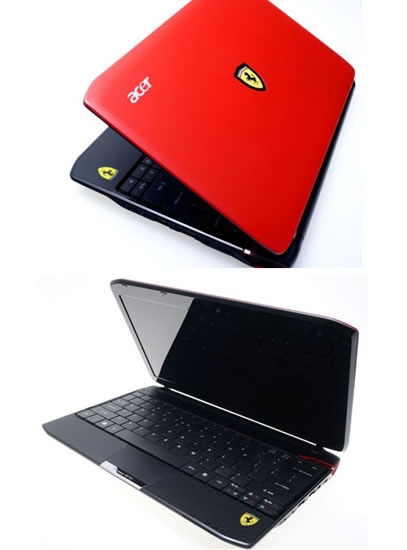 netbook Acer racing red