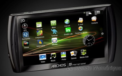 test MID Archos Tablet 5 test MID Archos Tablet 5