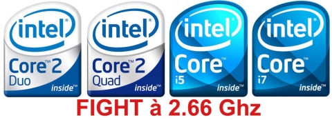 comparatif 8 CPU Intel  2.66 GHz