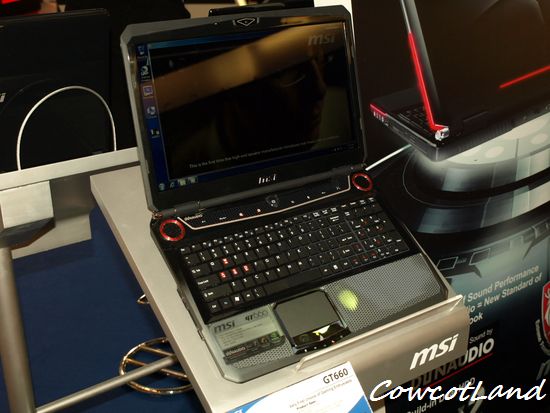 [CeBIT 2010] MSI GT660 : un portable au look vraiment Gamer