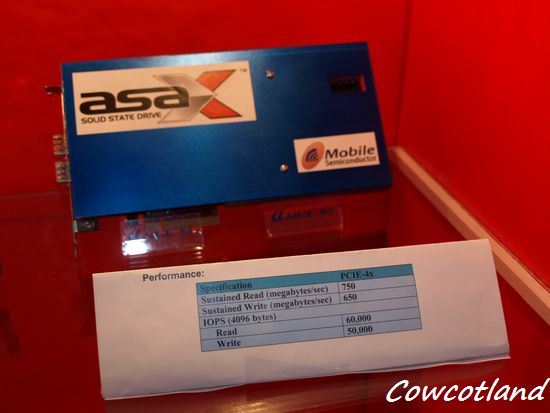 [CeBIT 2010] AsaX, un petit nouveau dans le monde du SSD
