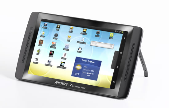 Archos offre un dd de 250Go  son 70 Internet Tablet