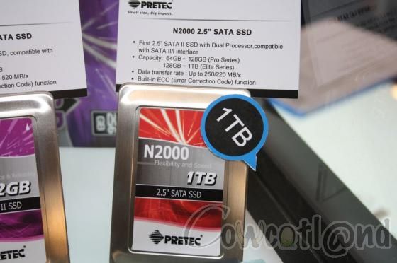 [CeBIT 2011] SSD de 1 To et SATA III  520 Mo/sec chez Pretec