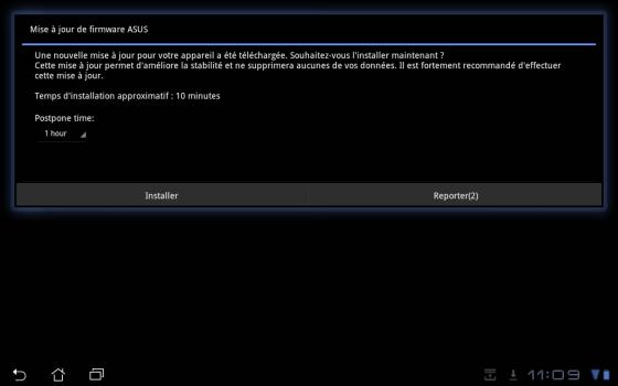 Asus EeePad Transformer : la mise  jour 3.2 en OTA