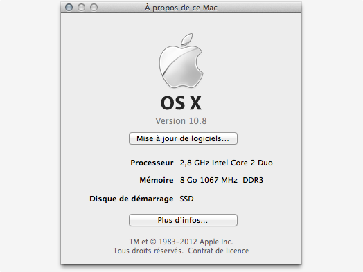 A quoi ressemble Mac OS X Mountain Lion ?
