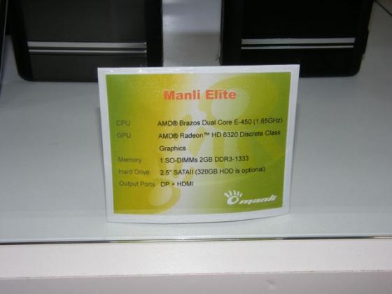[CeBIT 2012] Manli Elite, un tout PC sous Brazos