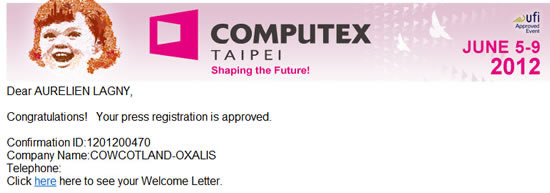 Computex 2012 : We are Approuved