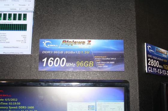 [Computex 2012] G.Skill : Un kit 96 Go en 1600 MHz