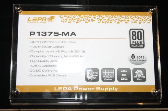 [Computex 2012] LEPA : Deux alimentations Platinum en 1050 et 1375 watts.