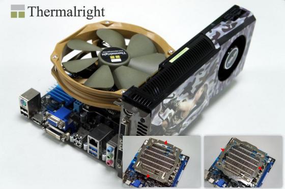 Thermalright modifie un peu son AXP-100, histoire de charger avec du gros ventilateur