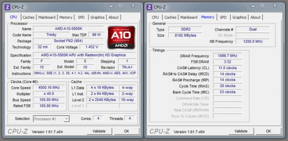 CPU-Z passe en 1.61.7 