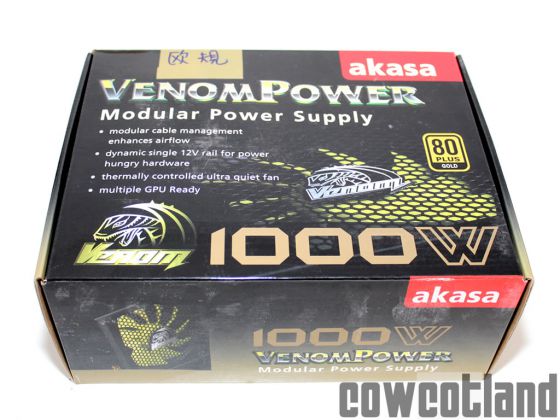 cowcotland test alimentation akasa venom power gold 1000