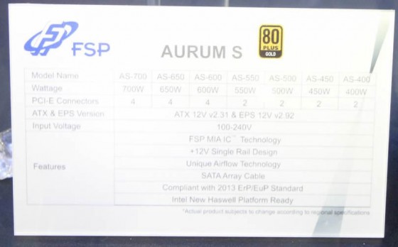 computex 2013 fsp lance officiellement aurum