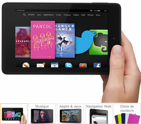 amazon annonce tablettes familles hindle hd