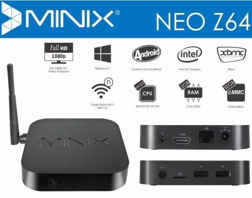 minix neo z64 autre pico pc compatible windows 129 dollars
