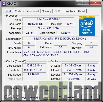 cowcotland test processeur intel core i7-5820k