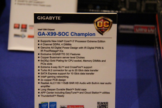 2015 gigabyte presente x99 soc champion overclockeurs