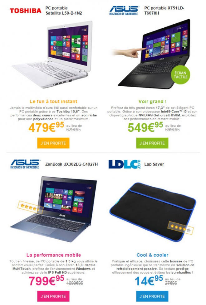 bons plans jibaka 4 produits laptop promo ldlc