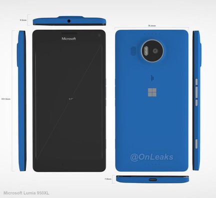 images confirment design futurs lumia 950 xl