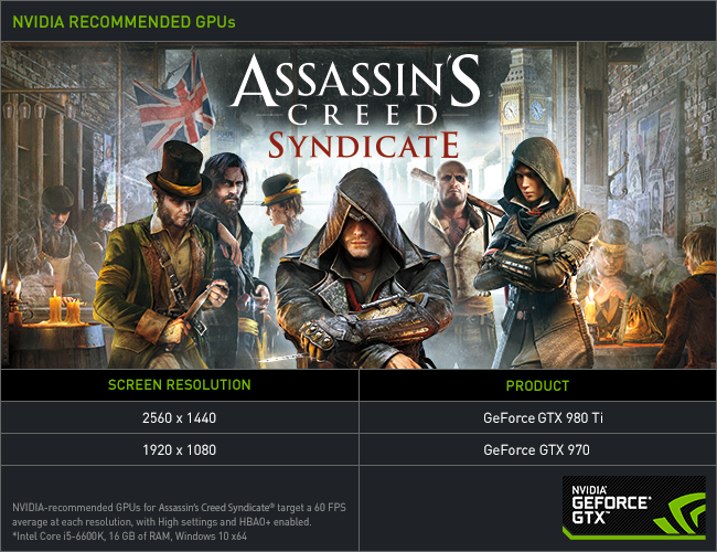 nvidia publie guide technique assassin creed syndicate