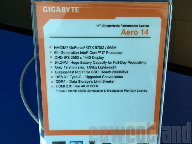 computex 2015 aero 14 gigabyte 14 pouces hormones