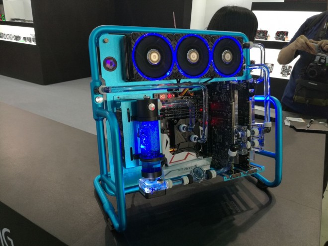computex 2016 serie stream id-cooling boitier tubulaire watercooling