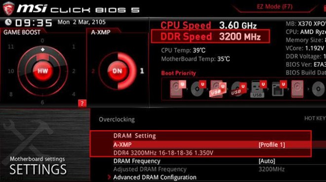 msi support-axmp carte-mere am4 ddr4