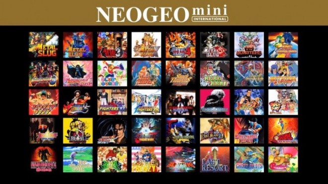 neogeo-mini jeux date prix images