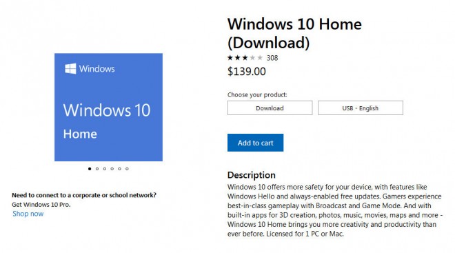 microsoft windows10 home augmentation