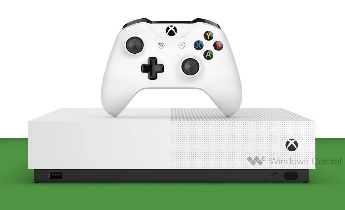 microsoft Xbox One S All-Digital 229-euros 3-jeux