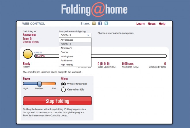logiciel folding@home
