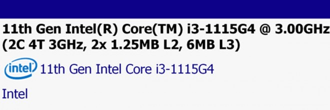 intel Core-i3-1115G4