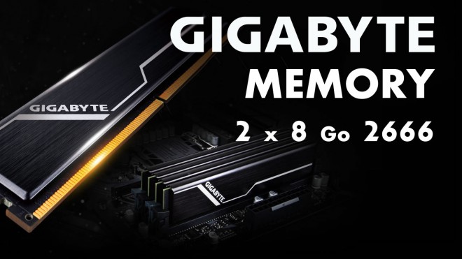 Prsentation mmoire Gigabyte Memory DDR4-2666