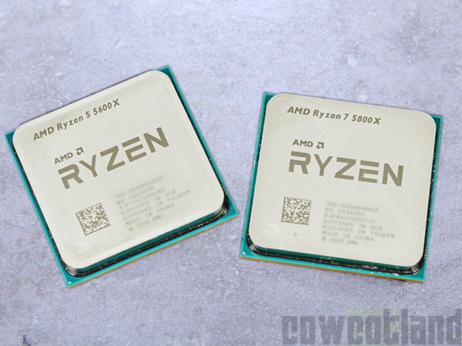 cowcotland Test processeur AMD RYZEN-5-5600X RYZEN-7-5800X